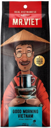 Кофе Mr. Viet "Good morning Vietnam", натуральный жареный молотый, 250 гр