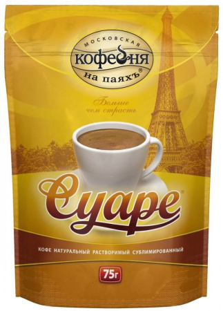 Кофе Московская кофейня на паяхъ "Суаре", растворимый, 75 гр