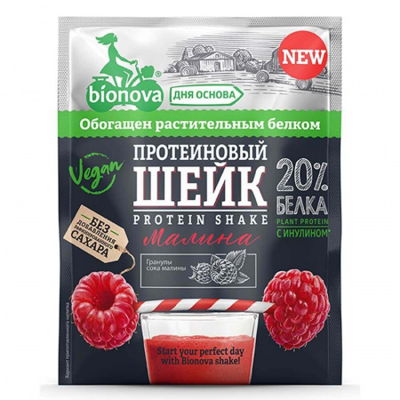 Протеиновый шейк Bionova "С малиной", 25 гр
