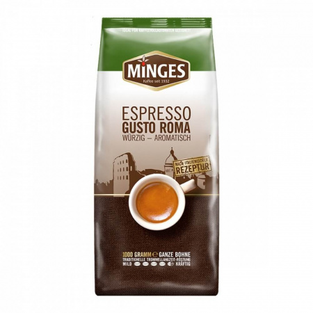 Кофе Minges "Espresso Gusto Roma", в зернах, 1000 гр