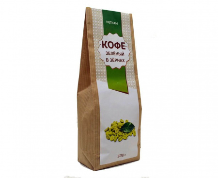 ЗЕЛЕНЫЙ КОФЕ В ЗЕРНАХ, 250 Г
