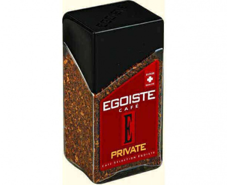 Кофе растворимый PRIVATE, 100% Арабика, 100 г, Egoiste