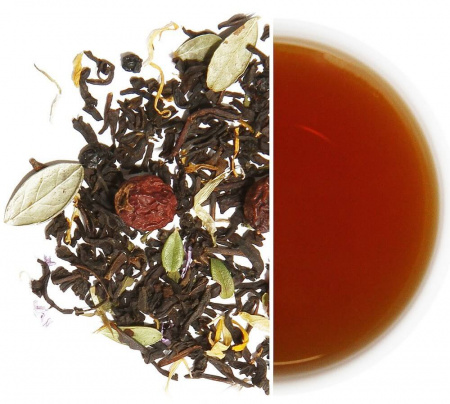 Чай Tea.Love "Taiga Forest", чёрный листовой c добавками, 180 гр