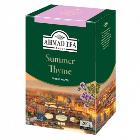 Чай Ahmad "Summer Thyme", черный листовой с чабрецом, 200 гр