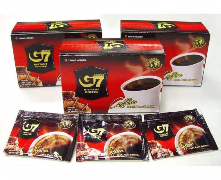Кофе растворимый G7 Pure Black, 2 г х 15 стиков, TRUNG NGUYEN