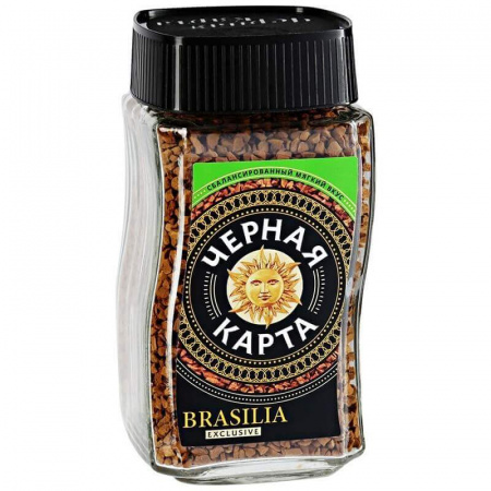 Кофе Черная Карта, "Бразилия Exclusive ", растворимый, 75 гр
