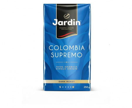 Кофе молотый Colombia Supremo, вакуумный пакет 250 г, Jardin