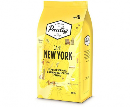 Кофе в зернах New York, 100% арабика, 400 г, Paulig