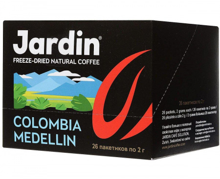 Кофе растворимый в пакетиках Colombia Medellin, 26 шт., Jardin