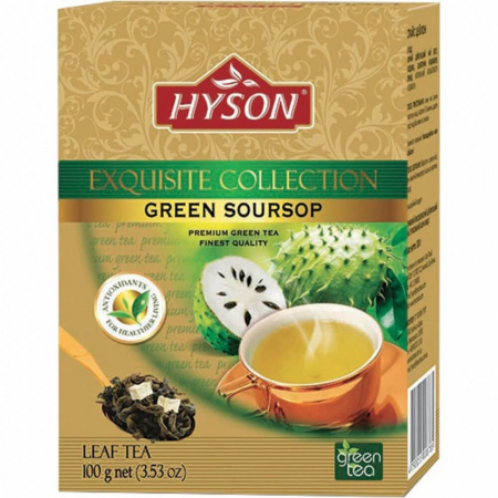 Чай Hyson "Зелёный с саусепом", крупнолистовой c добавками, 100 гр