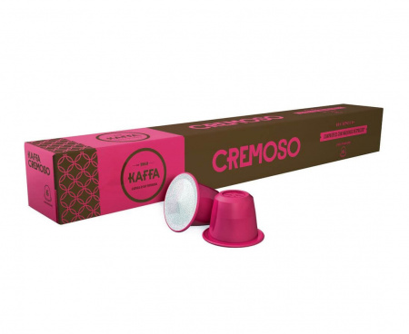 Кофе в капсулах Cremoso, крепость 6, 10 шт. х 5.5 г, Kaffa