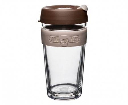 Кружка Longplay Roast, 454 мл, цвет шоколад, стекло, KeepCup