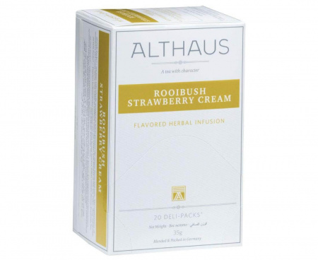 Чай фруктовый Rooibush Strawberry Cream (Ройбуш Клубника со Сливками), 20 пак., Althaus