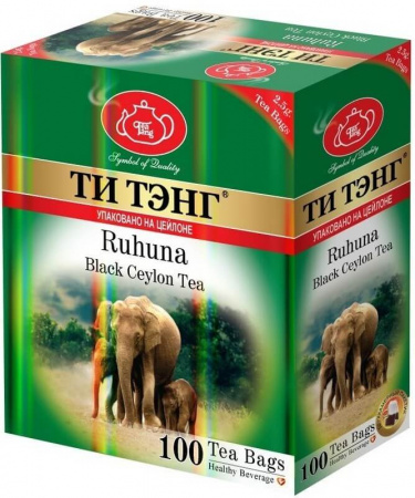 Чай Ти Тэнг "Ruhuna (Рухуна)", черный, 100 пакетиков