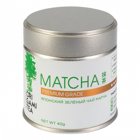 Японский зелёный чай Origami Tea "Matcha Premium Grade", порошковый, 40 гр