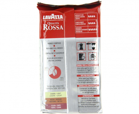 Молотый кофе Rossa, 250 г, Lavazza