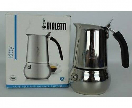 Гейзерная кофеварка Kitty, 4888, на 2 чашки, коробка, Bialetti