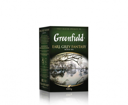 Чай черный Earl Grey Fantasy с бергамотом, 100 г, Greenfield