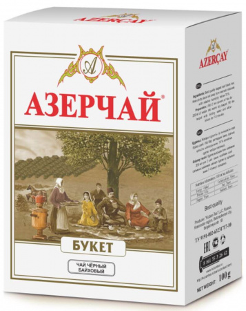 Чай Азерчай "Букет", черный листовой, 100 гр