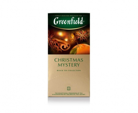 Чай черный Christmas Mystery, 25 пакетиков, Greenfield