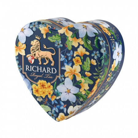 Чай Richard "Royal Heart", листовой черный с добавками, 30 гр