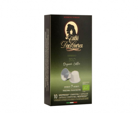 Кофе в капсулах BIO для кофемашин Nespresso, 10 шт., Don Cortez