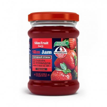 Низкокалорийный джем Slim Fruit "Slim Jam | Клубника", 250 мл
