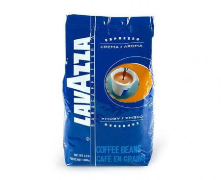 Кофе в зернах Crema e Aroma blue, пакет 1 кг, Lavazza