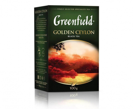 Чай черный Golden Ceylon, 100 г, Greenfield