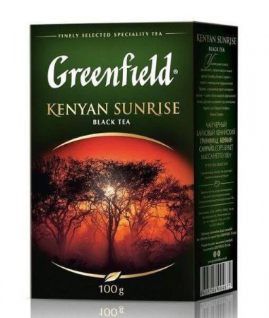 Чай Greenfield "Kenyan Sunrise", черный листовой, 100 гр