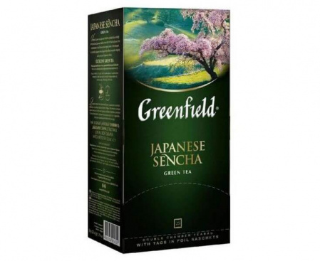 Чай зеленый Japanese Sencha, 25 пакетиков, Greenfield