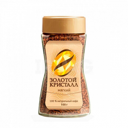 Кофе Золотой кристалл "Мягкий", растворимый, 100 гр
