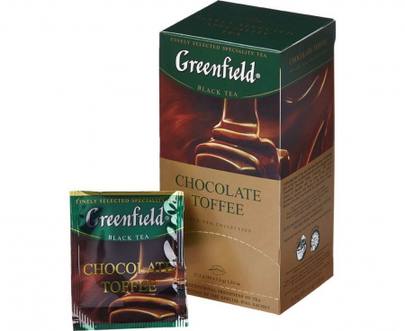 Чай черный Chocolate Toffee, 25 пакетиков, Greenfield