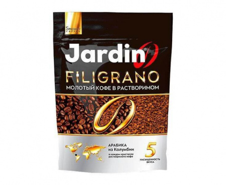 КОФЕ МОЛОТЫЙ В РАСТВОРИМОМ FILIGRANO, 75 Г, JARDIN