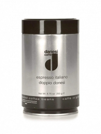 Кофе Danesi "Doppio", в зернах, 250 гр банка