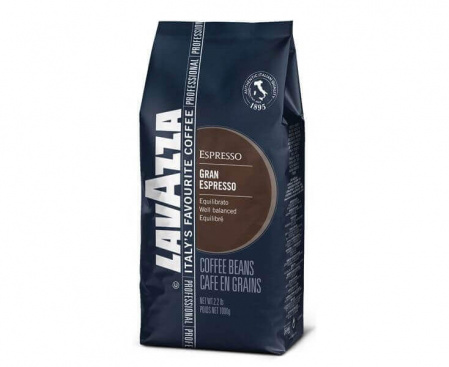 Кофе в зернах Gran Espresso, пакет 1 кг, Lavazza