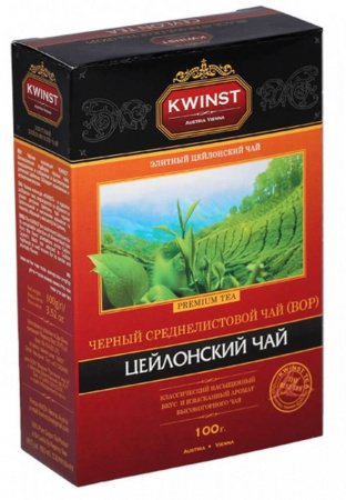 Чай Kwinst черный среднелистовой, 100 гр