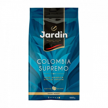 Кофе Jardin "Colombia Supremo", в зёрнах, 1000 гр