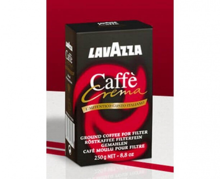 Молотый кофе Caffe Crema, 250 г, Lavazza