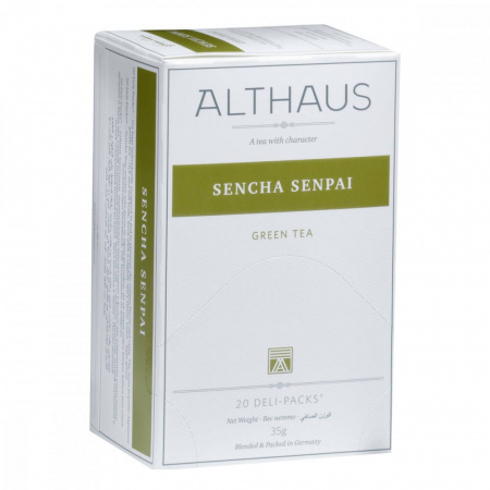 Чай Althaus "Sencha Senpai", зеленый, 20 пакетиков