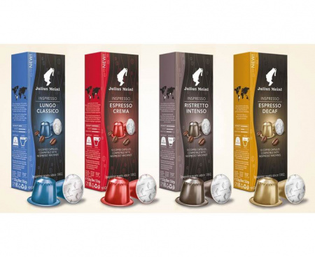 Кофе в капсулах РИСТРЕТТО ИНТЕНСО системы NESPRESSO 10 шт. по 5,3 г, Julius Meinl