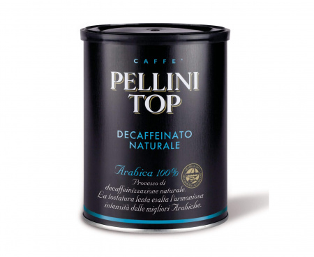 Кофе молотый DECAFFEINATO, 100% Арабика, 250 г, Pellini