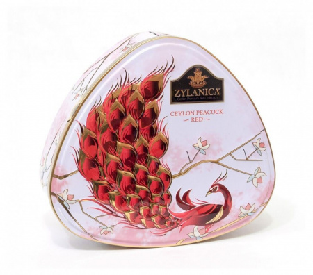 Чай Zylanica Ceylon Peacock, Red, чёрный листовой с добавками, Pekoe, 100 гр