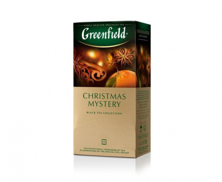 Чай черный Christmas Mystery, 25 пакетиков, Greenfield