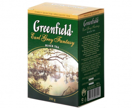 Чай черный листовой Earl Grey Fantasy, 200 г, Greenfield