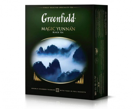 Чай черный Magic Yunnan, 100 пакетиков, Greenfield