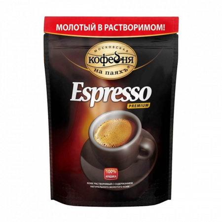 Кофе Московская кофейня на паяхъ "Espresso", молотый в растворимом, 75 гр
