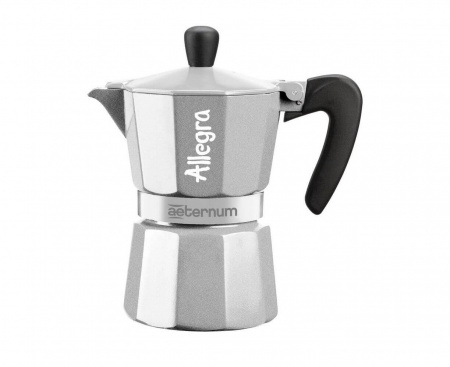 Гейзерная кофеварка Allegra Silver R, 6018, на 6 чашек, Bialetti