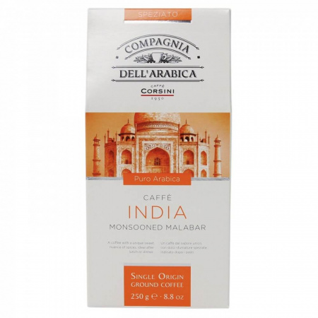 Кофе Compagnia Dell`arabica "India Monsooned Malabar", молотый, 250 гр