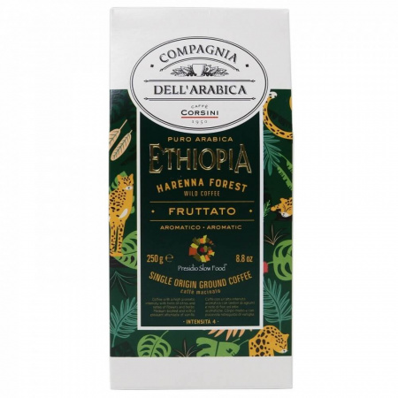 Кофе Compagnia Dell`arabica "Ethiopia Harenna Forest Wild", молотый, 250 гр
